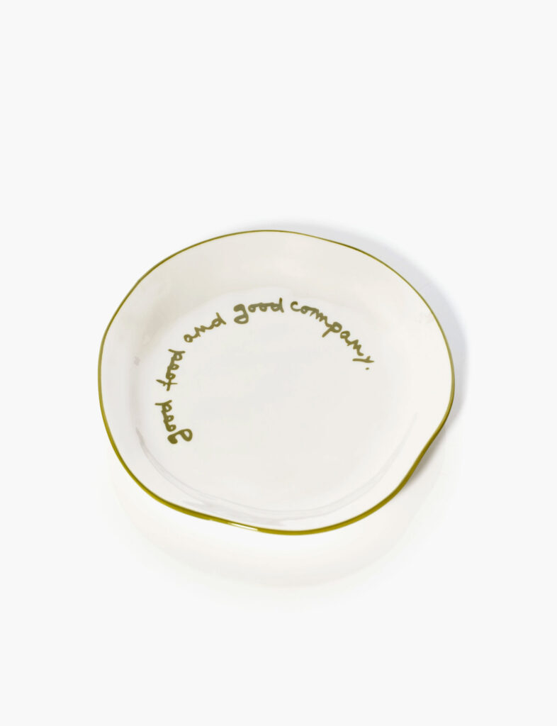 Statement Plate - 'good Food and Good Company.'